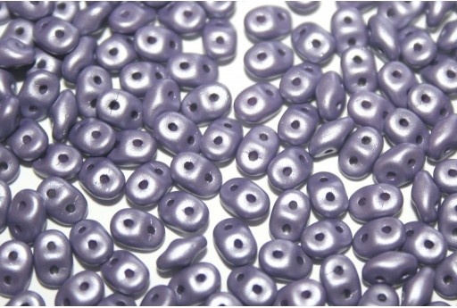 Perline Superduo Powdery Lilac 5x2,5mm - 10gr