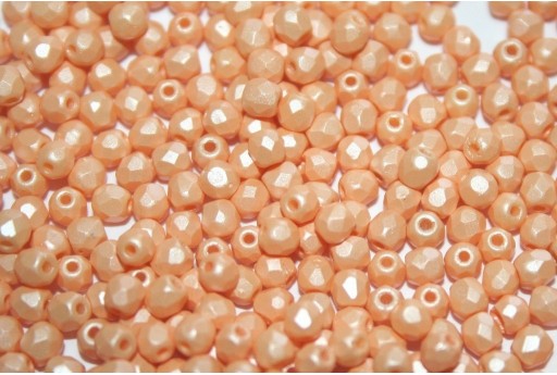 Perline Mezzi Cristalli Powdery Pastel Orange 3mm - 60pz