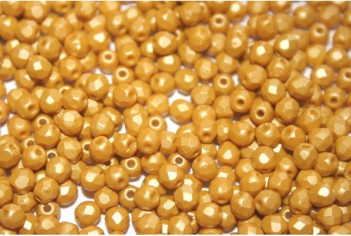 Fire Polished Beads Powdery Yellow 3mm - 60pz