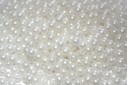 Czech Round Beads Powdery Pastel White 3mm - 100pcs