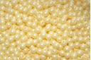 Czech Round Beads Powdery Pastel Yellow 3mm - 100pcs