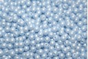 Czech Round Beads Powdery Pastel Blue 3mm - 100pcs