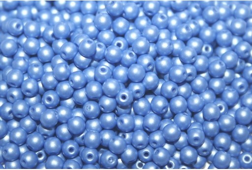 Tondi Vetro di Boemia Powdery Blue 3mm - 100pz