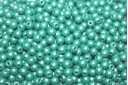 Czech Round Beads Powdery Teal 3mm - 100pcs