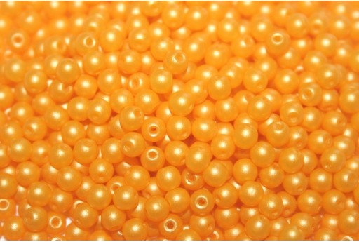 Czech Round Beads Powdery Sunflower 3mm - 100pcs