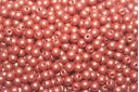 Czech Round Beads Powdery Copper 3mm - 100pcs