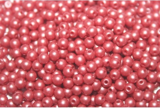 Czech Round Beads Powdery Clay 3mm - 100pcs