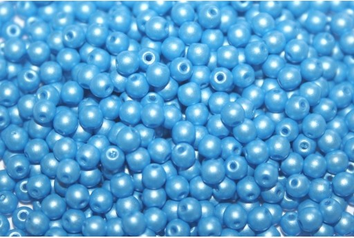 Tondi Vetro di Boemia Powdery Light Blue 3mm - 100pz