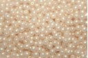 Czech Round Beads Powdery Light Gold 3mm - 100pcs