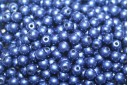 Czech Round Beads Saturated Metallic Ultra Blue 4mm - 100pcs