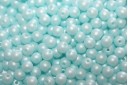 Czech Round Beads Powdery Pastel Turquoise 4mm - 100pcs