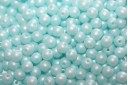 Tondi Vetro di Boemia Powdery Pastel Turquoise 4mm - 100pz