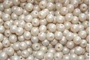 Czech Round Beads Powdery Beige 4mm - 100pcs