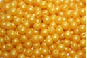 Czech Round Beads Powdery Sunflower 4mm - 100pcs