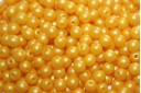 Czech Round Beads Powdery Sunflower 4mm - 100pcs