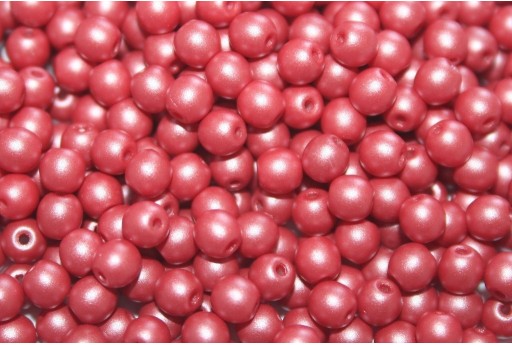 Czech Round Beads Powdery Clay 4mm - 100pcs