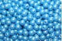Czech Round Beads Powdery Light Blue 4mm - 100pcs