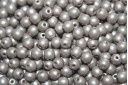 Czech Round Beads Powdery Taupe 4mm - 100pcs