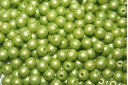 Czech Round Beads Powdery Lime 4mm - 100pcs