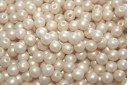 Czech Round Beads Powdery Light Gold 4mm - 100pcs