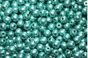 Czech Round Beads Saturated Metallic Island Paradise 4mm - 100pcs