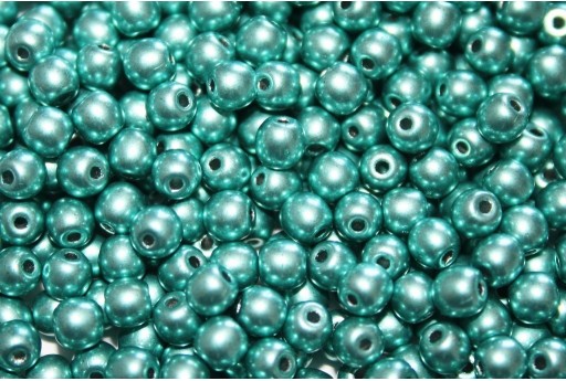 Czech Round Beads Saturated Metallic Island Paradise 4mm - 100pcs