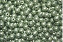 Czech Round Beads Saturated Metallic Greenery 4mm - 100pcs