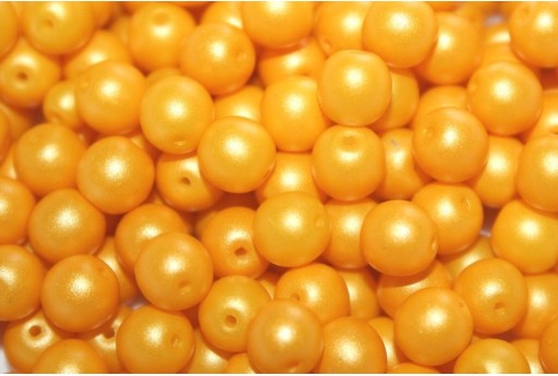 Czech Round Beads Powdery Sunflower 6mm - 50pcs