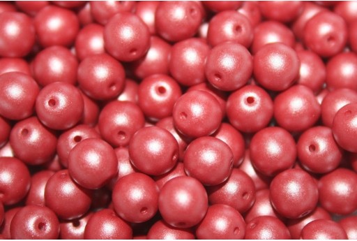 Czech Round Beads Powdery Clay 6mm - 50pcs