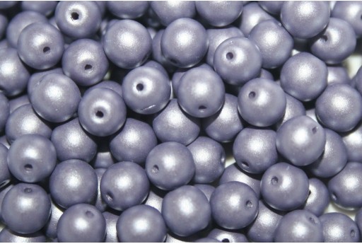 Tondi Vetro di Boemia Powdery Lilac 6mm - 50pz