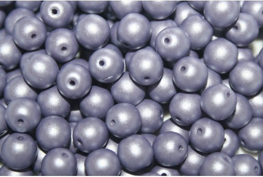 Czech Round Beads Powdery Lilac 6mm - 50pcs