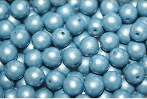 Czech Round Beads Powdery Ocean 6mm - 50pcs