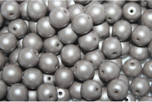 Czech Round Beads Powdery Taupe 6mm - 50pcs