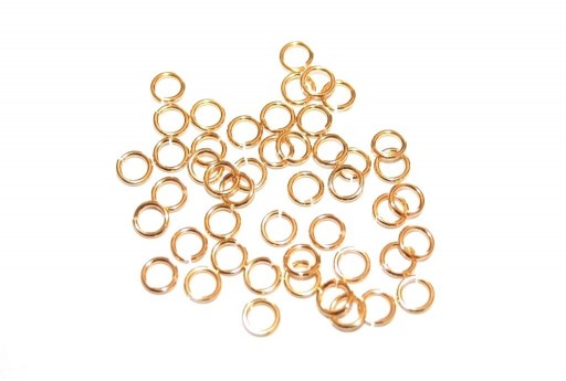 Brass Jump Rings Gold 5mm - 30pcs