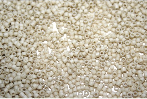 Miyuki Delica Beads Matted Opaque Bone Luster 11/0 - 8gr