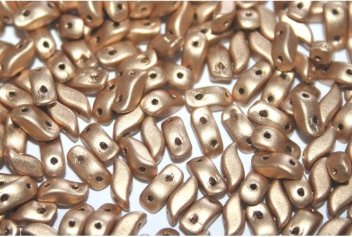 Czech Glass Beads StormDuo Aztec Gold 3x7mm - 40pcs