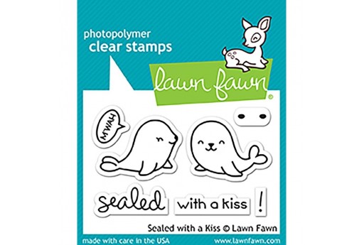 Clear Stamps Sealed with a Kiss - Lawn Fawn