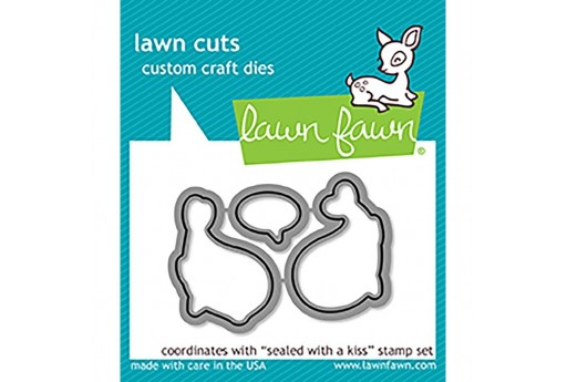 Cutting Dies Sealed with a Kiss - Lawn Fawn - 3pcs
