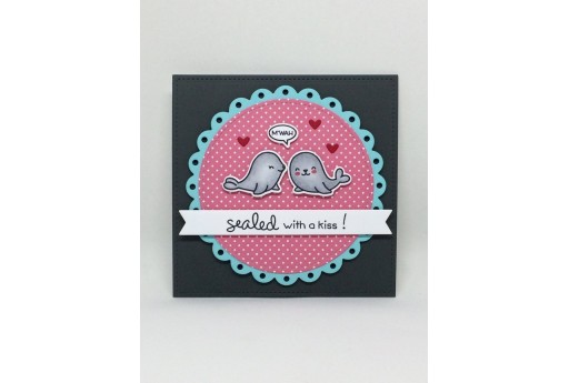 Cutting Dies Sealed with a Kiss - Lawn Fawn - 3pcs 2