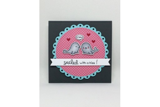 Clear Stamps Sealed with a Kiss - Lawn Fawn 2