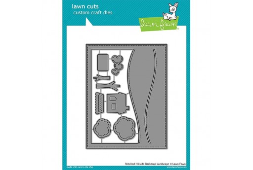 Cutting Dies Stitched Hillside Backdrop Landscape - Lawn Fawn