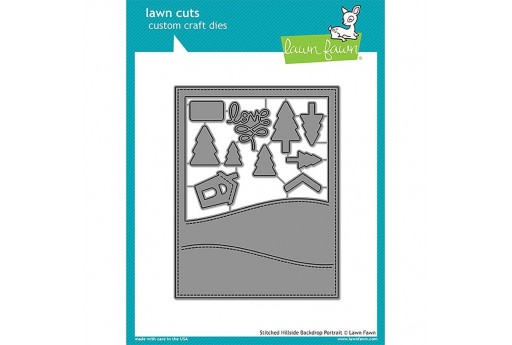 Cutting Dies Stitched Hillside Backdrop Portrait - Lawn Fawn