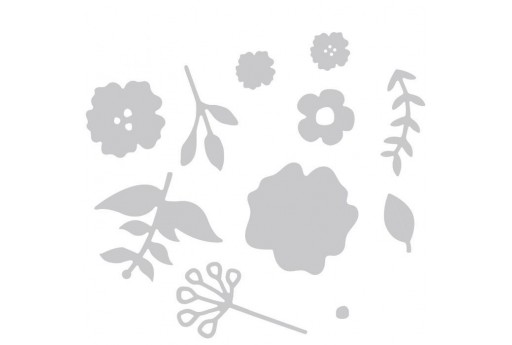 Fustelle Thinlits Mazzolino di Fiori Sizzix 2