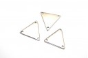 Component Triangular With 3 Hole Silver 17x19mm - 2pcs