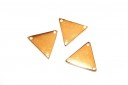Component Triangular With 3 Hole Gold 17x19mm - 2pcs