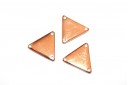 Componente Metallo Oro Rosa Triangolo 3 Fori 17x19mm - 2pz