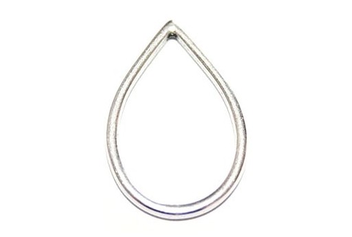 Drop Wireframe Silver 22x34,5mm - 2pcs