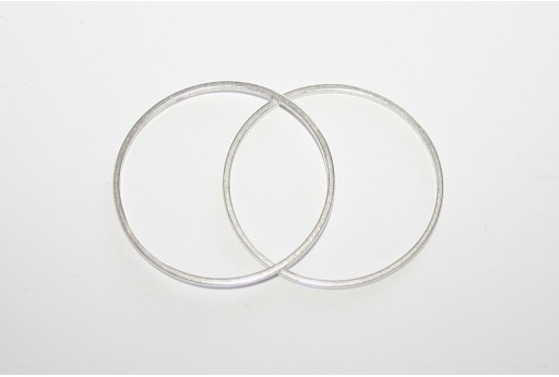 Ring Wireframe Silver 50mm - 2pcs