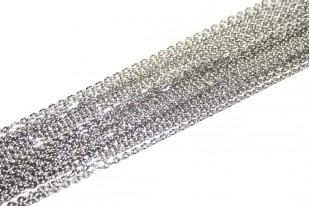 Catena A Rulli In Ottone Per Gioielli Fai Da Te, 2,2x1,8x0,3 Mm - Crea Collane E Bracciali