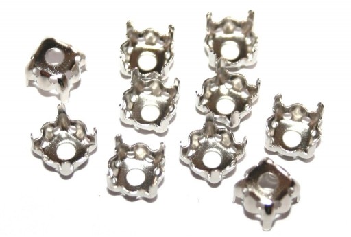 Platinum Setting 10x10mm - 10pcs